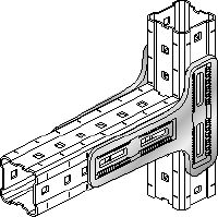 Conector MIC-90-LH Conector galvanizado en caliente (HDG) de que ofrece la máxima capacidad de carga en los sistemas modulares MI y MIQ