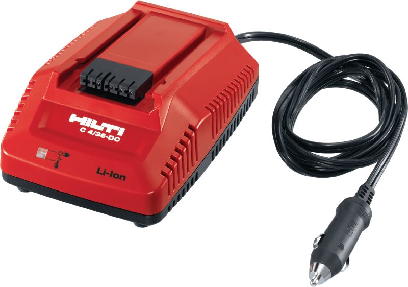 Cargador para auto C4/36-DC Cargador de varios voltajes de CC para todas las baterías de ion de litio de Hilti