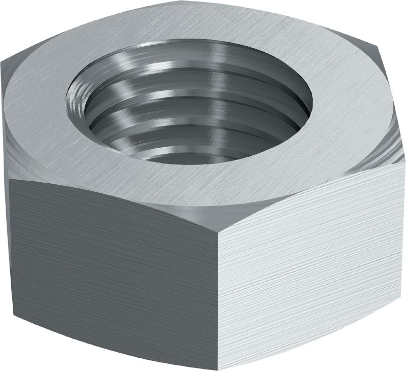 Tuerca hexagonal A4 conforme a la norma DIN 934 Tuerca hexagonal de acero inoxidable (A4) conforme a los requisitos de la norma DIN 934