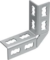 Soporte angular MQW-8/90 Ángulo galvanizado de 90 grados para la conexión de varios carriles de puntal MQ