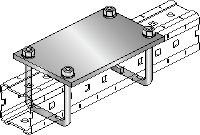 Conector de placa deslizante MIC-PA Conector galvanizado en caliente (HDG) para la fijación de zapatas para tuberías a vigas MI en aplicaciones pesadas