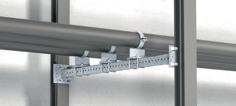 MI-SGC M12 Mordaza para viga sencilla galvanizada en caliente (HDG) para la conexión de placas base de acero MIQ a vigas de acero Aplicaciones 1