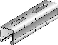 MQ-41-HDG plus Carril de instalación MQ doble galvanizado en caliente (HDG Plus) para aplicaciones de carga media