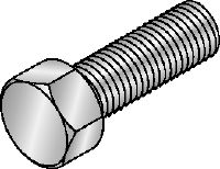 Tornillo hexagonal galvanizado DIN 933 Tornillo hexagonal galvanizado conforme a los requisitos de la norma DIN 933