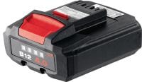 Batería B12 4.0 de 12V Batería compacta y alta potencia de ion de litio de 12 V y 4,0 Ah