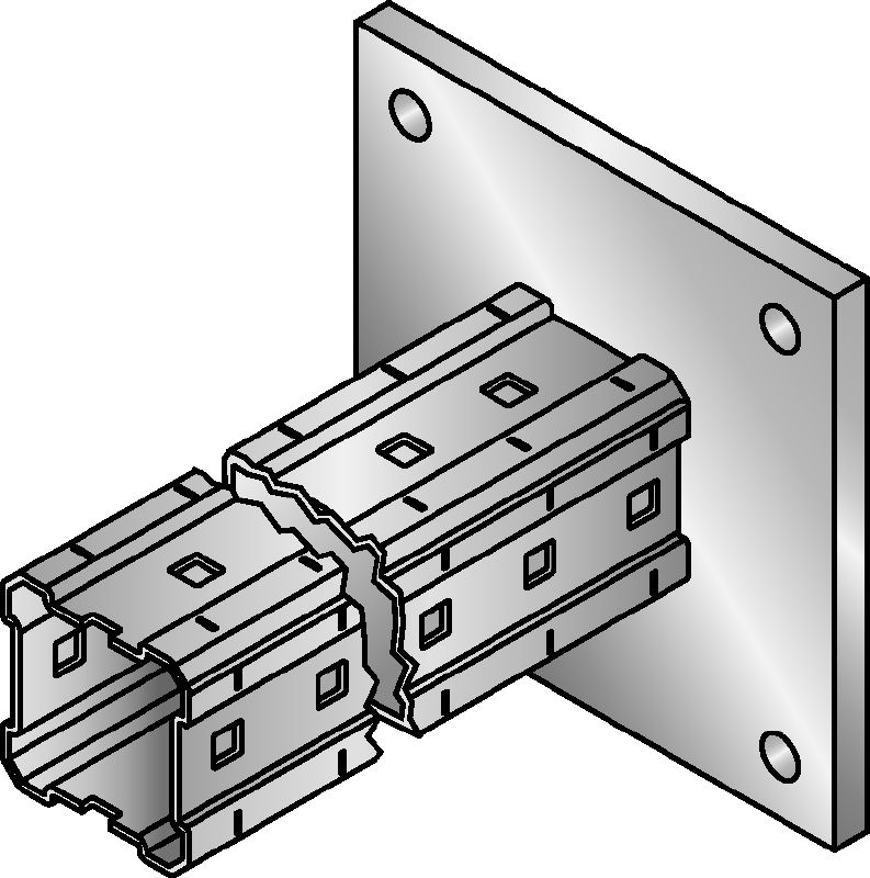 MIC-C90-DH Soporte galvanizado en caliente (HDG) para conexiones pesadas a concreto