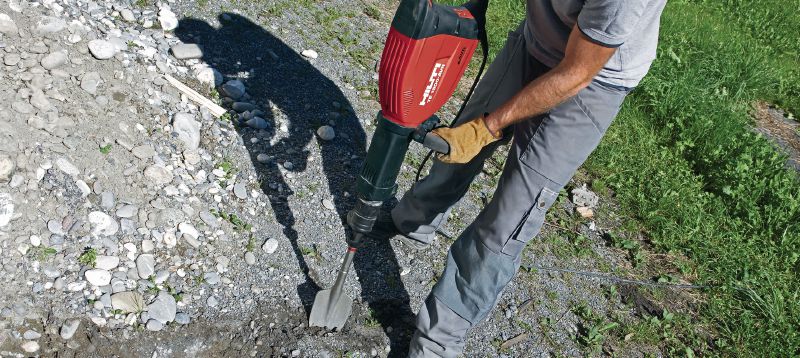 Cinceles de pala para tierra/arcilla con extremo de inserción TE-S SP Cinceles de pala para arcilla afilados TE-S para tareas de demolición de grava compacta o barro Aplicaciones 1